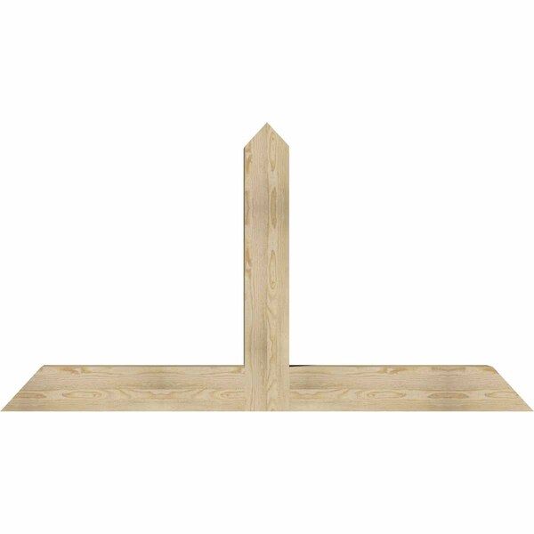 Ekena Millwork Portland Rough Sawn Timber Gable Bracket, Douglas Fir, 72"W x 39"H x 6"D x 6"F, 13/12 Pitch GBW072X39X0606POR00RDF - main